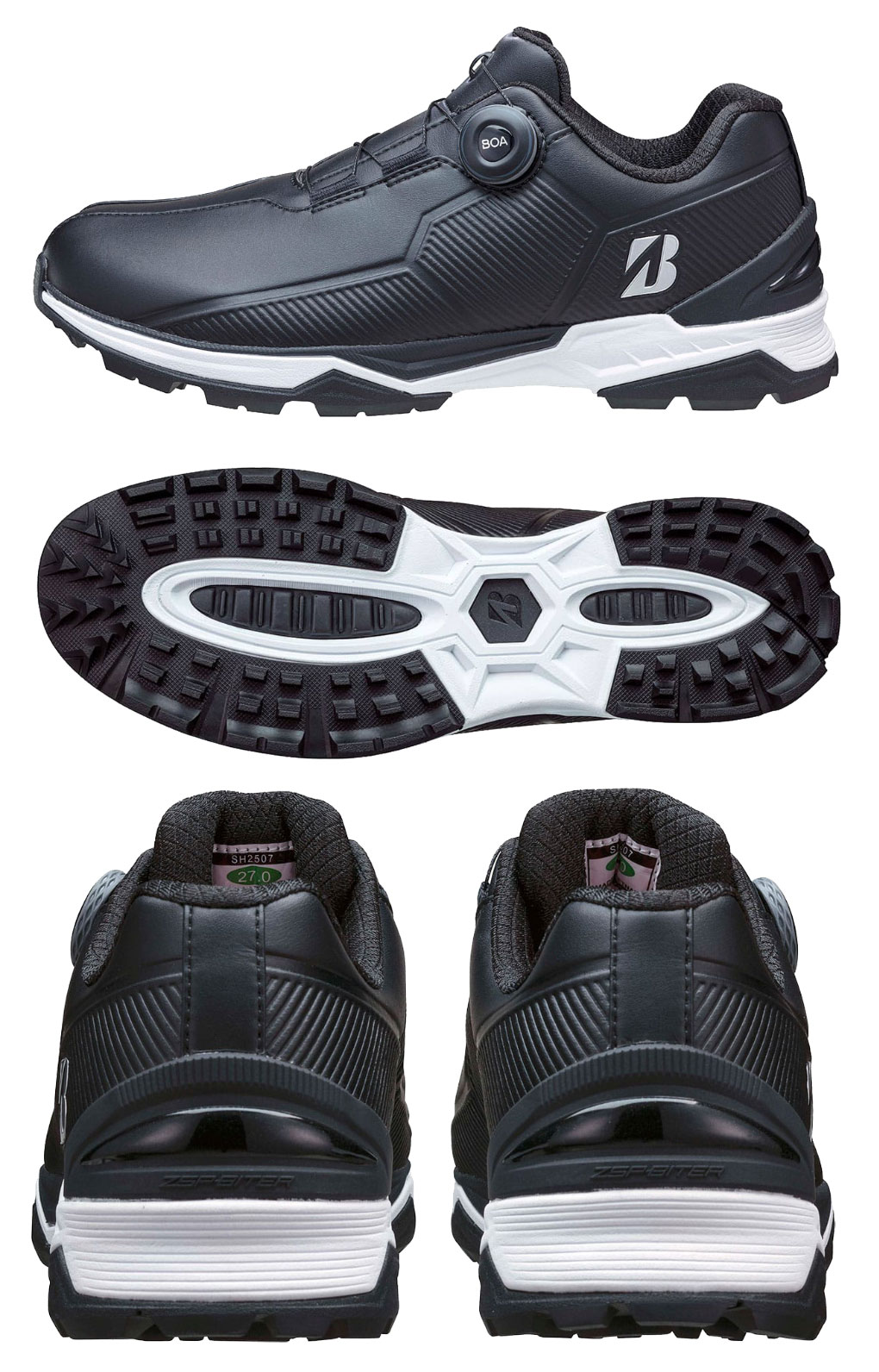 BS ブリヂストンゴルフ スパイクレスシューズ SH2507 ゼロ・スパイク