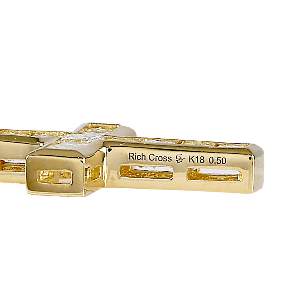 新品] ユキザキ リッチクロス イエローゴールド ネックレス 0.5ct