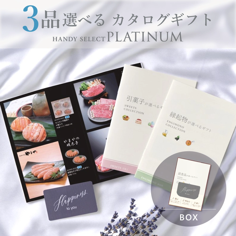 内祝い専用ハンディセレクト プラチナ】 3品 22,800円コース