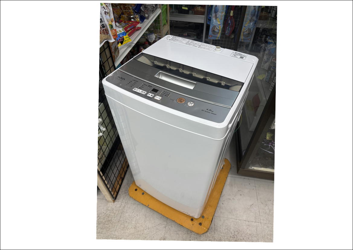 洗濯機 AQUA AQW-S4M(W) SES119東 動作品 洗濯機 AQUA AQW-S4M(W