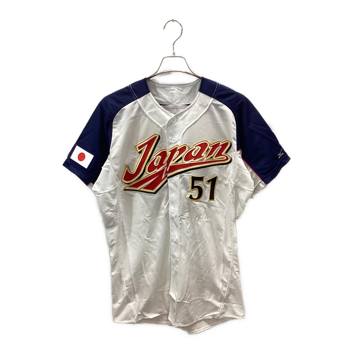 侍ジャパン (サムライジャパン) 応援グッズ SIZE O ホワイト×ネイビー