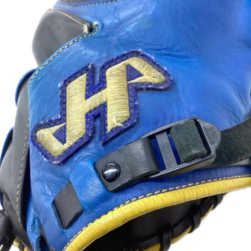 HATAKEYAMA (ハタケヤマ) 硬式グローブ 約27cm ブルー×イエロー