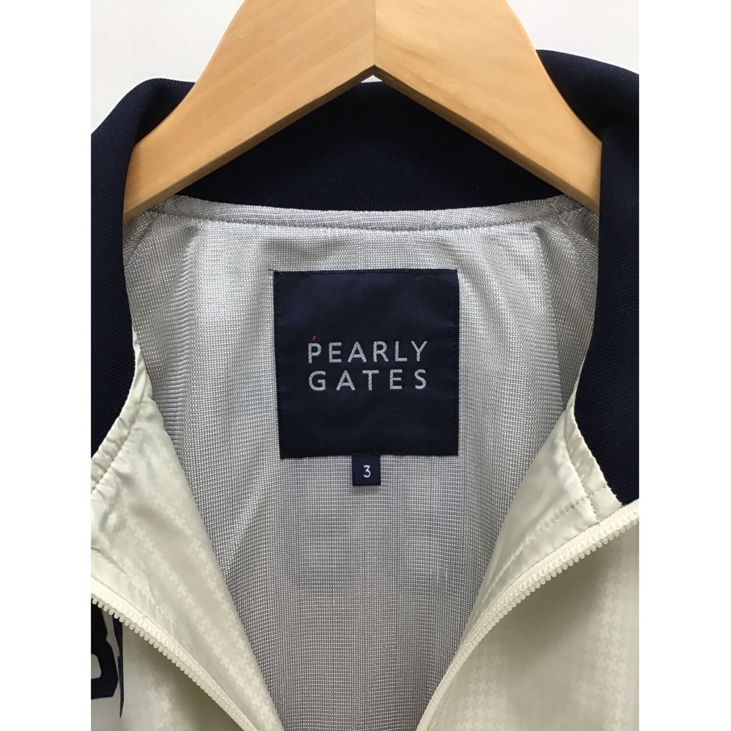 PEARLY GATES (パーリーゲイツ) ジップジャケット ベージュ 053-220050