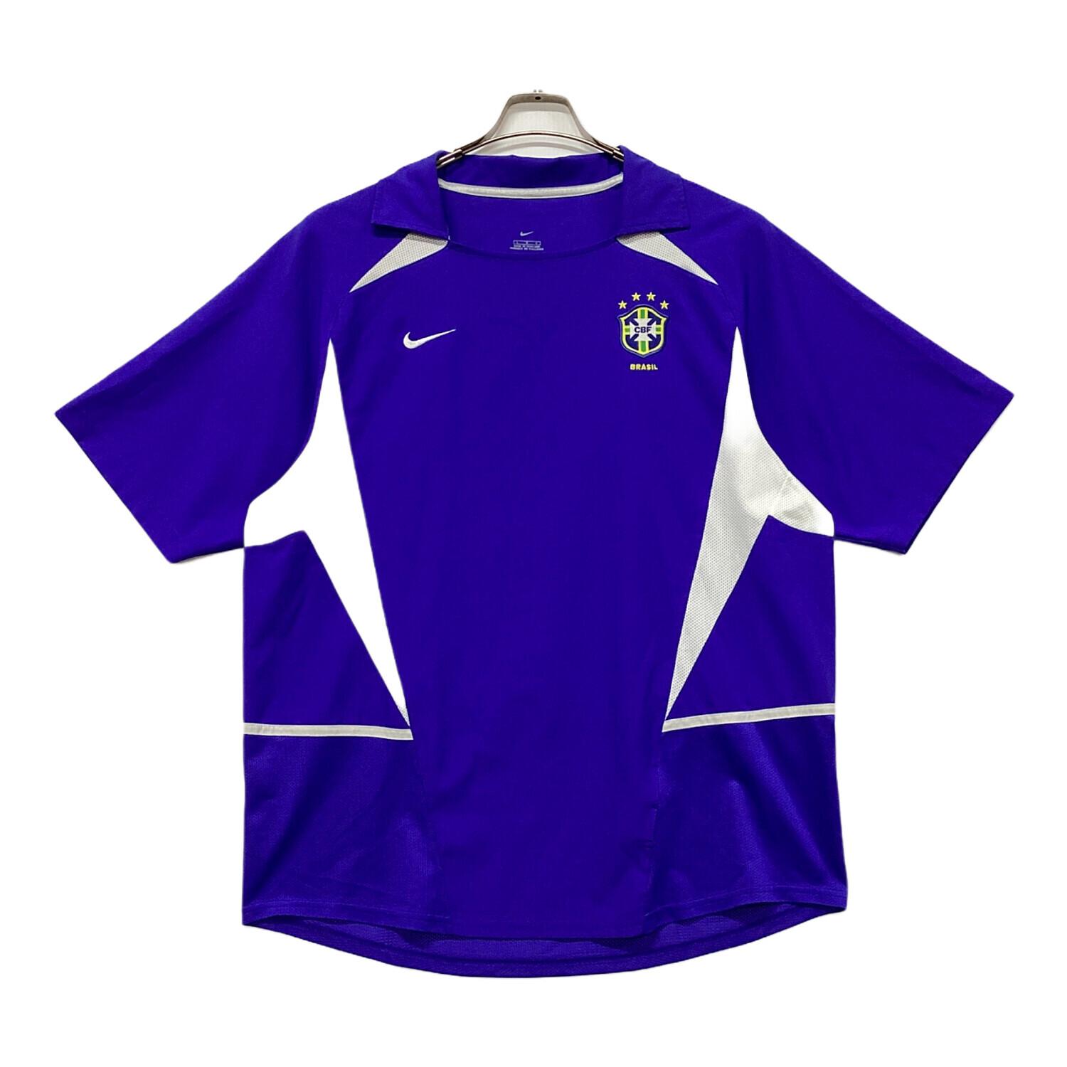ブラジル代表 サッカーユニフォーム メンズ SIZE XL ブルー 2002-03