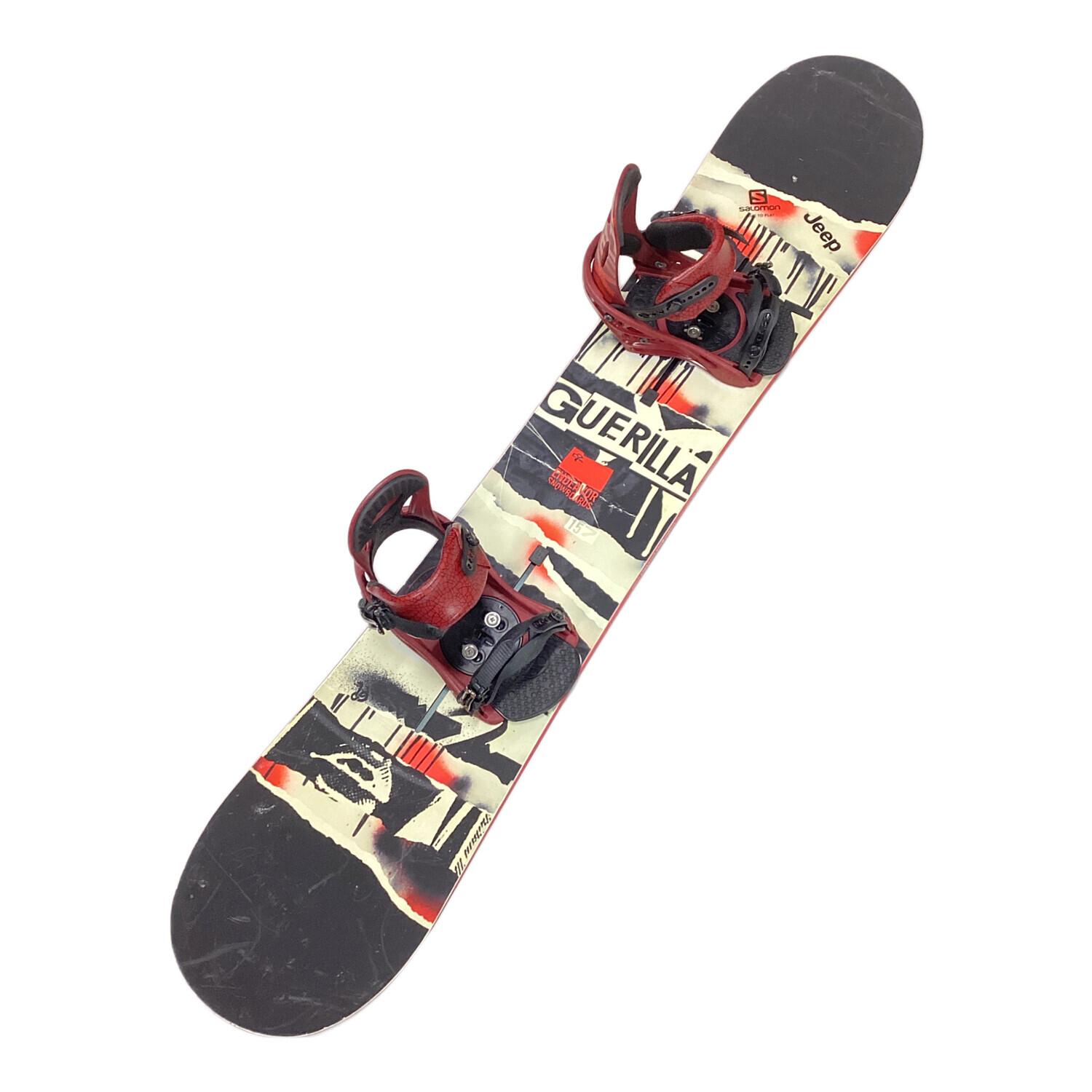 ENDEAVOR (エンデバー) ゲリラ スノーボード 157cm ホワイト×ブラック