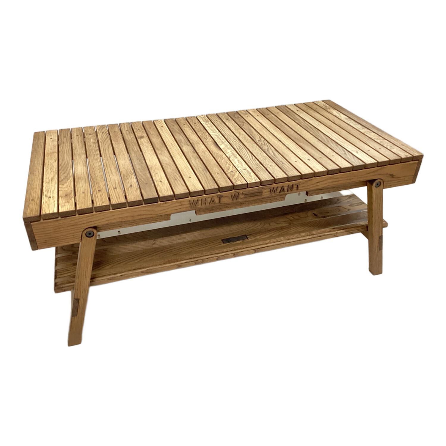 WHAT WE WANT (ワットウィーウォント) アウトドアテーブル ナラ WWW