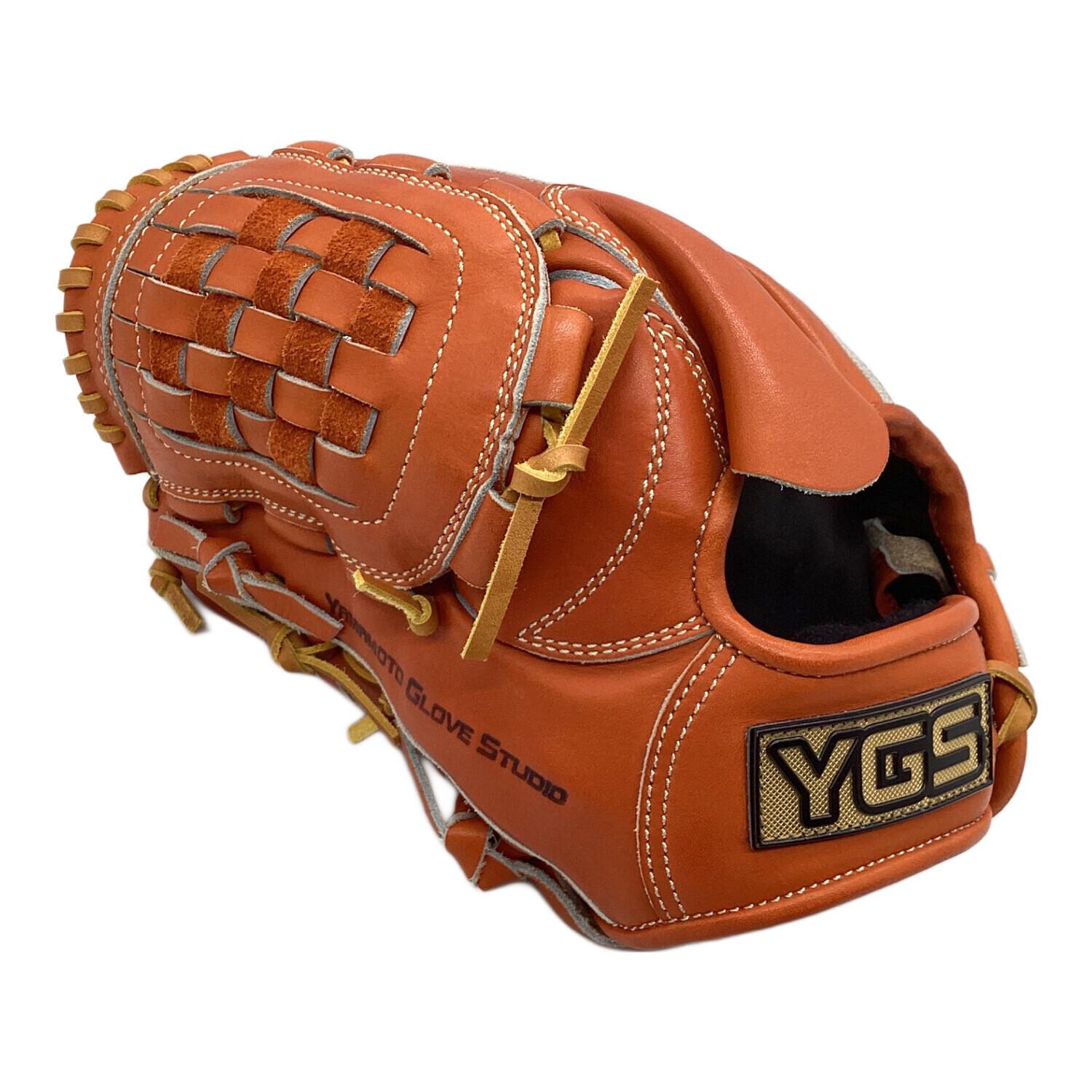 YGS (山本グラブスタジオ) 硬式グローブ オレンジ ケース付 664K 投手
