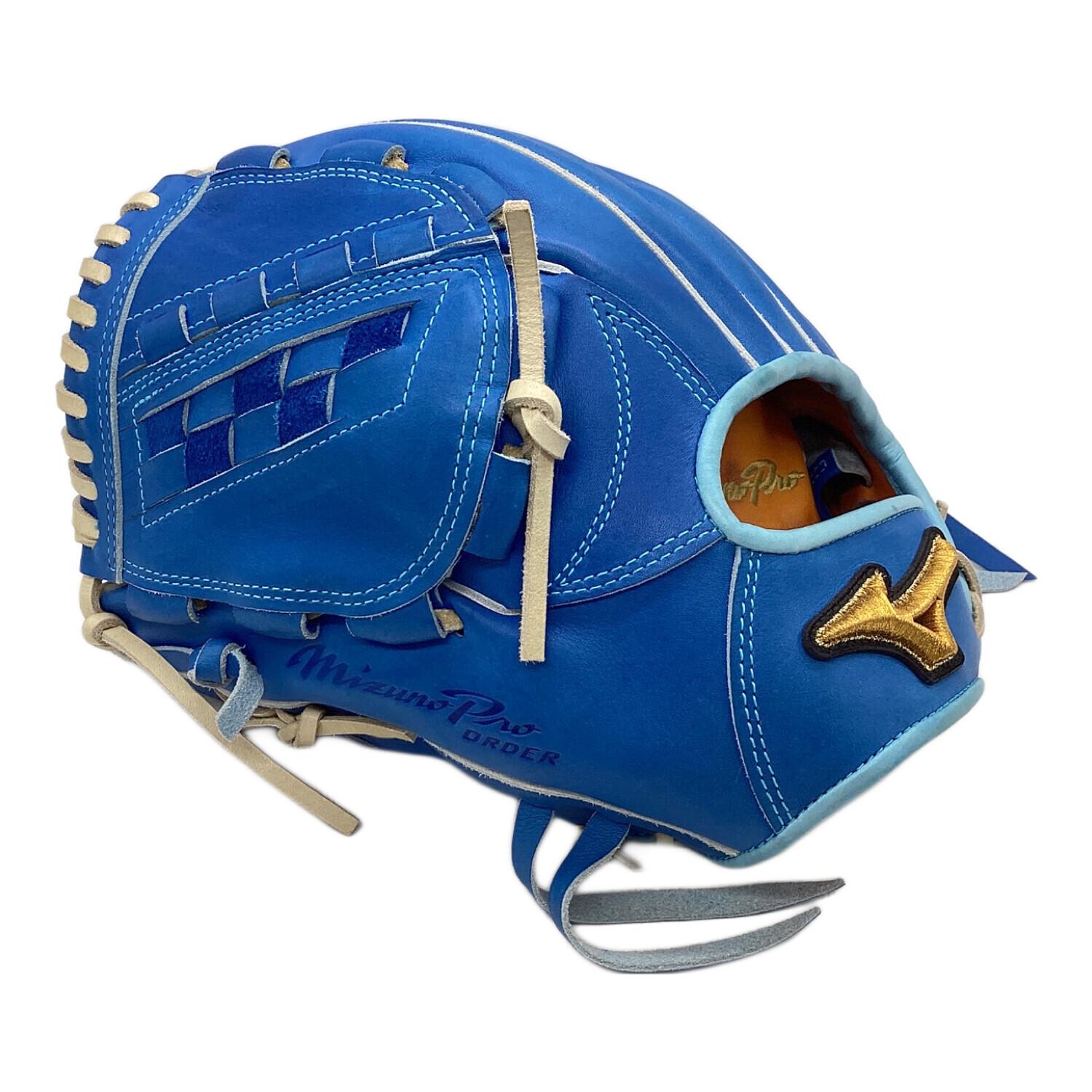 MIZUNO (ミズノ) 硬式グローブ スカイブルー 波賀ジャパン ケース・元