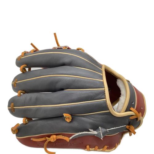 ZETT (ゼット) 内野用軟式グローブ 今宮モデル ボルドーxグレー 今宮