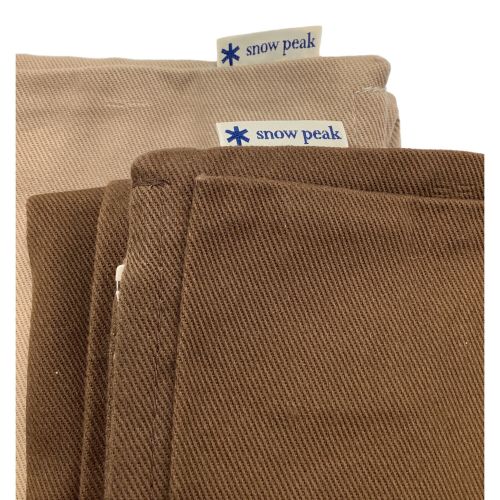 Snow peak (スノーピーク) アウトドア雑貨 カーキ・ブラウン2点セット
