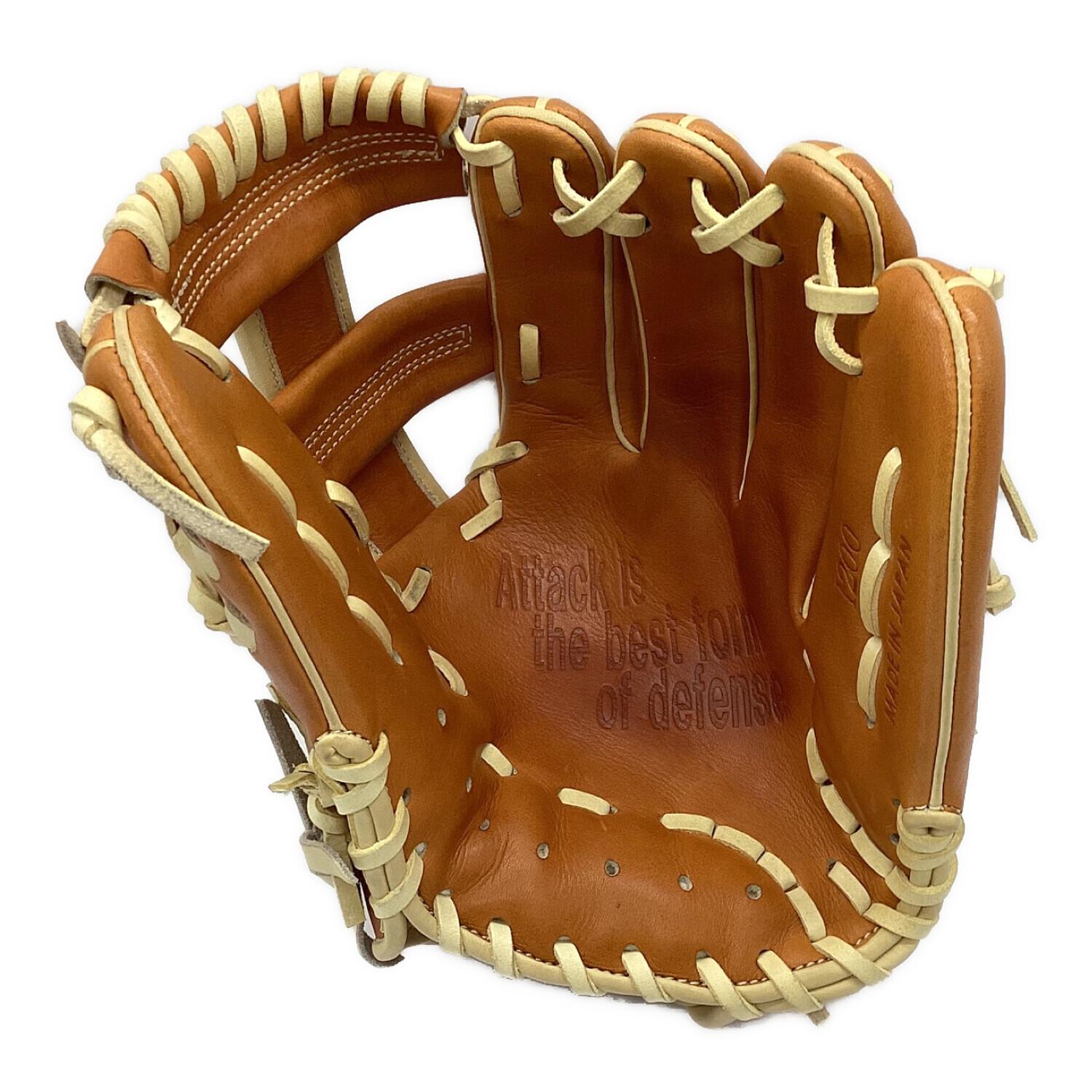 DxM (ディーバイエム) 硬式グローブ 約27cm キャメル 土手紐無