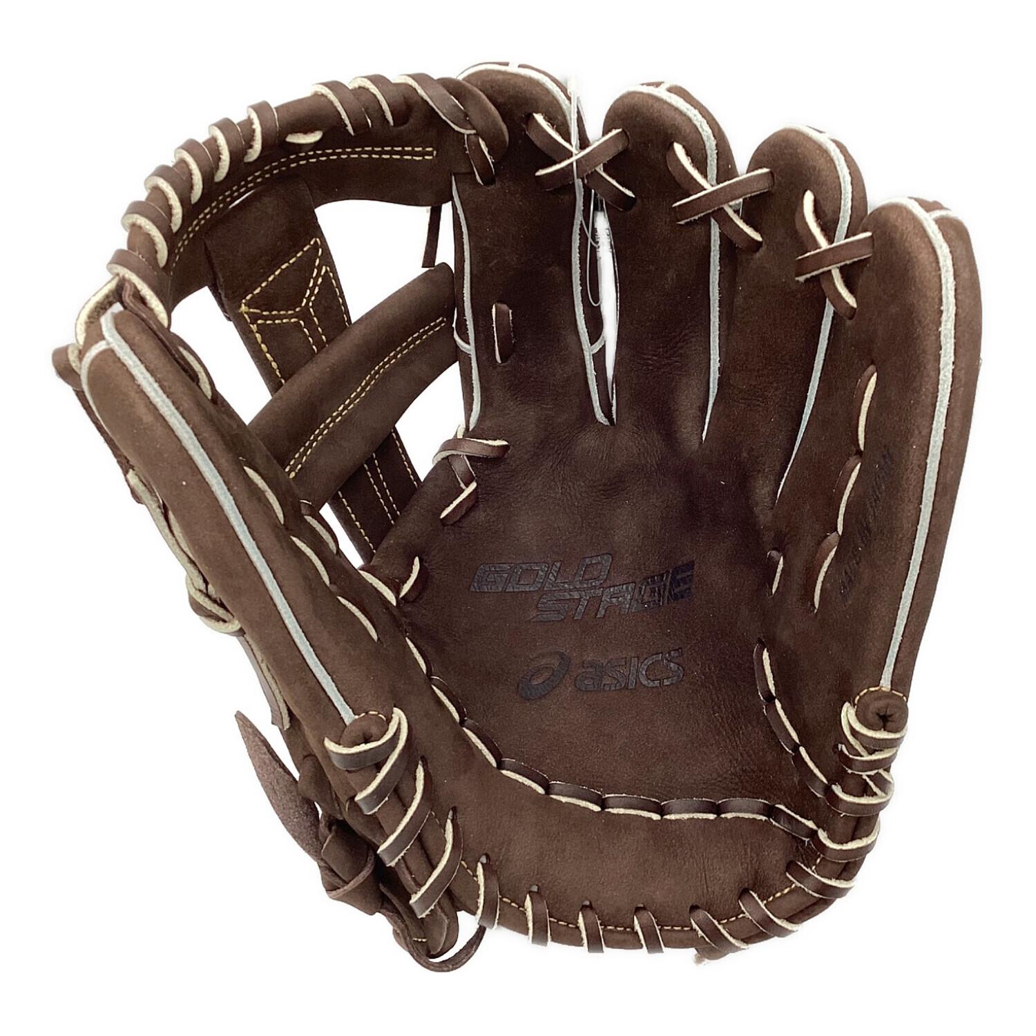 asics (アシックス) 硬式グローブ 約27cm ヌバックブラウンブラック