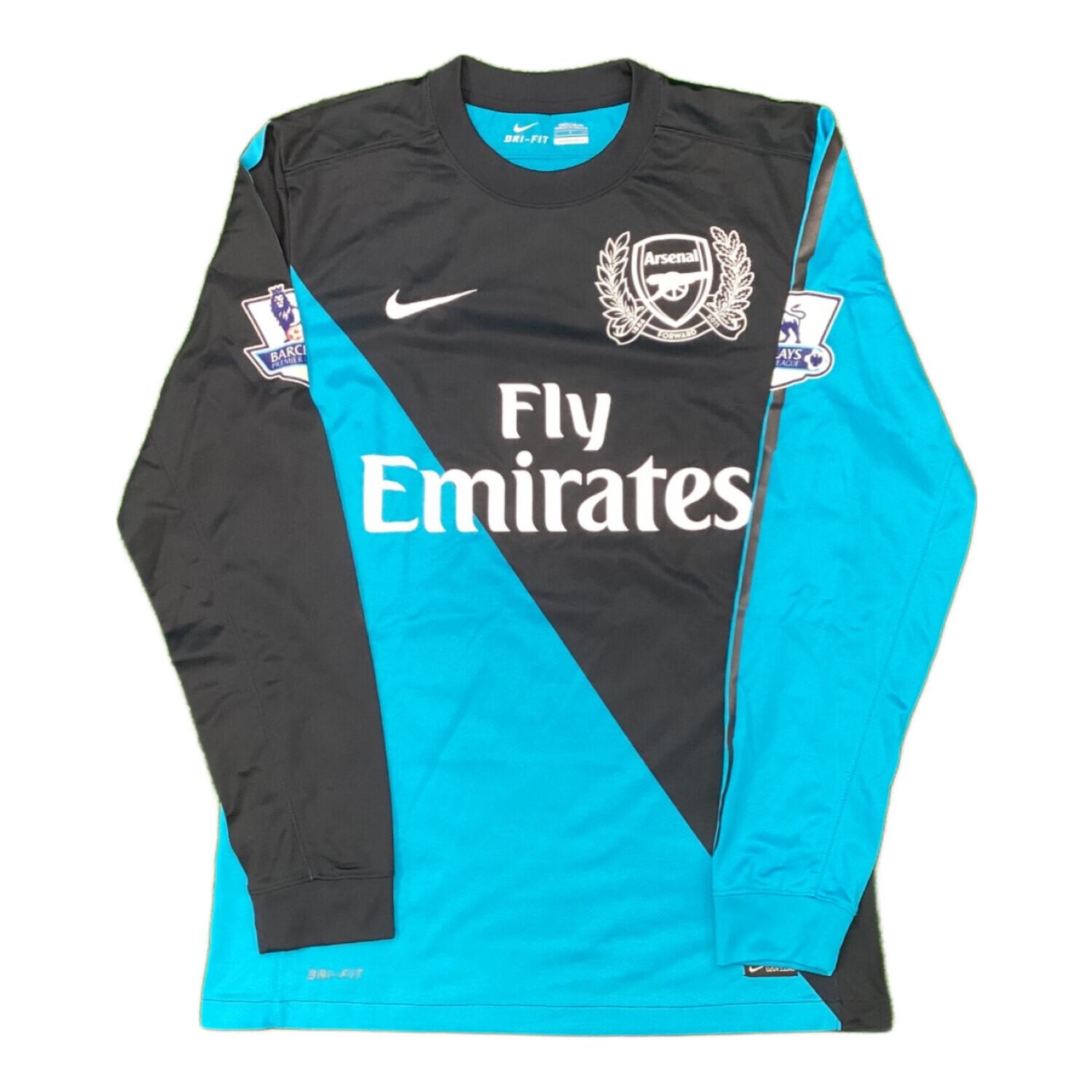 アーセナルFC サッカーユニフォーム SIZE S ブルー×ネイビー 11/12