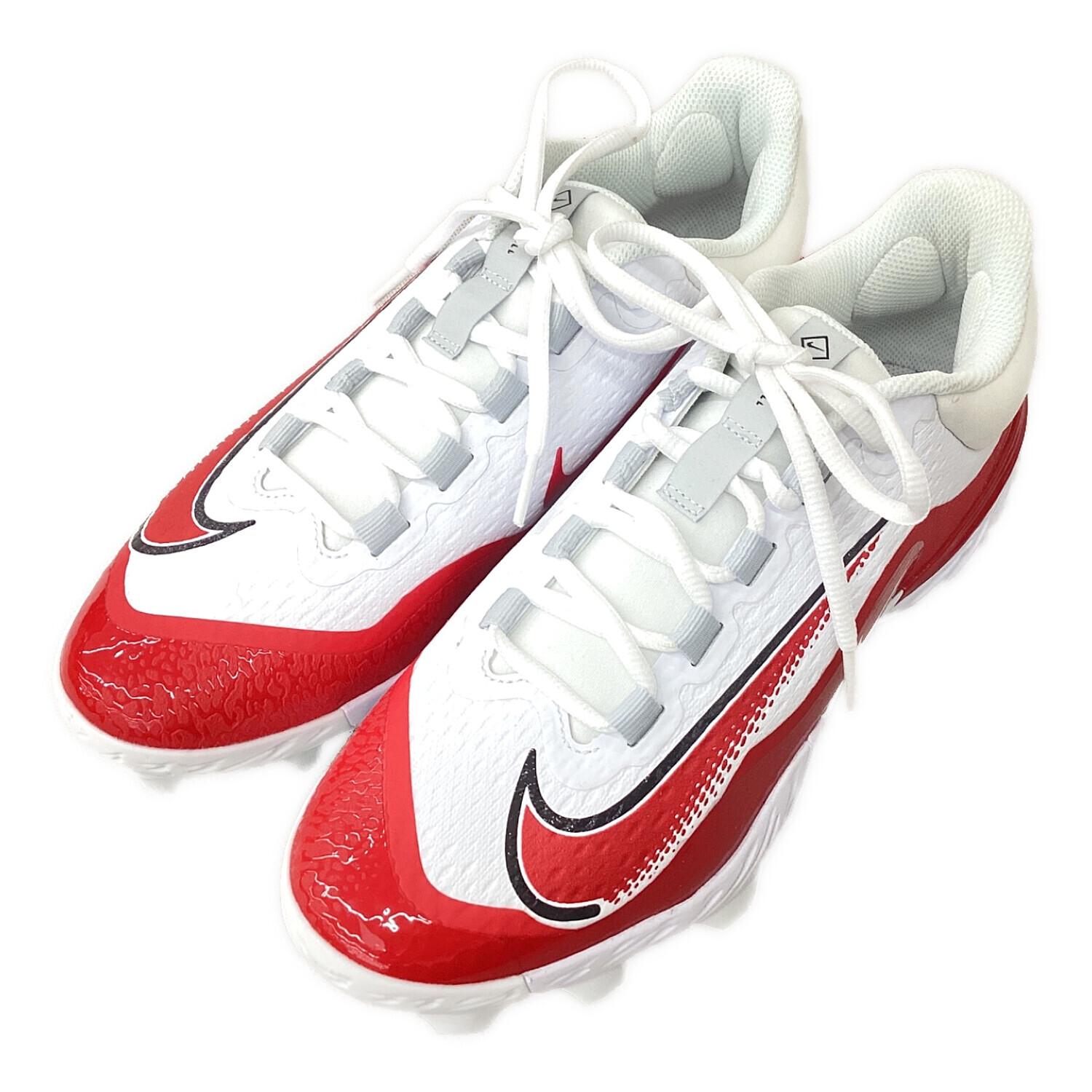 NIKE (ナイキ) 野球スパイク メンズ SIZE 26.5cm ホワイト×レッド