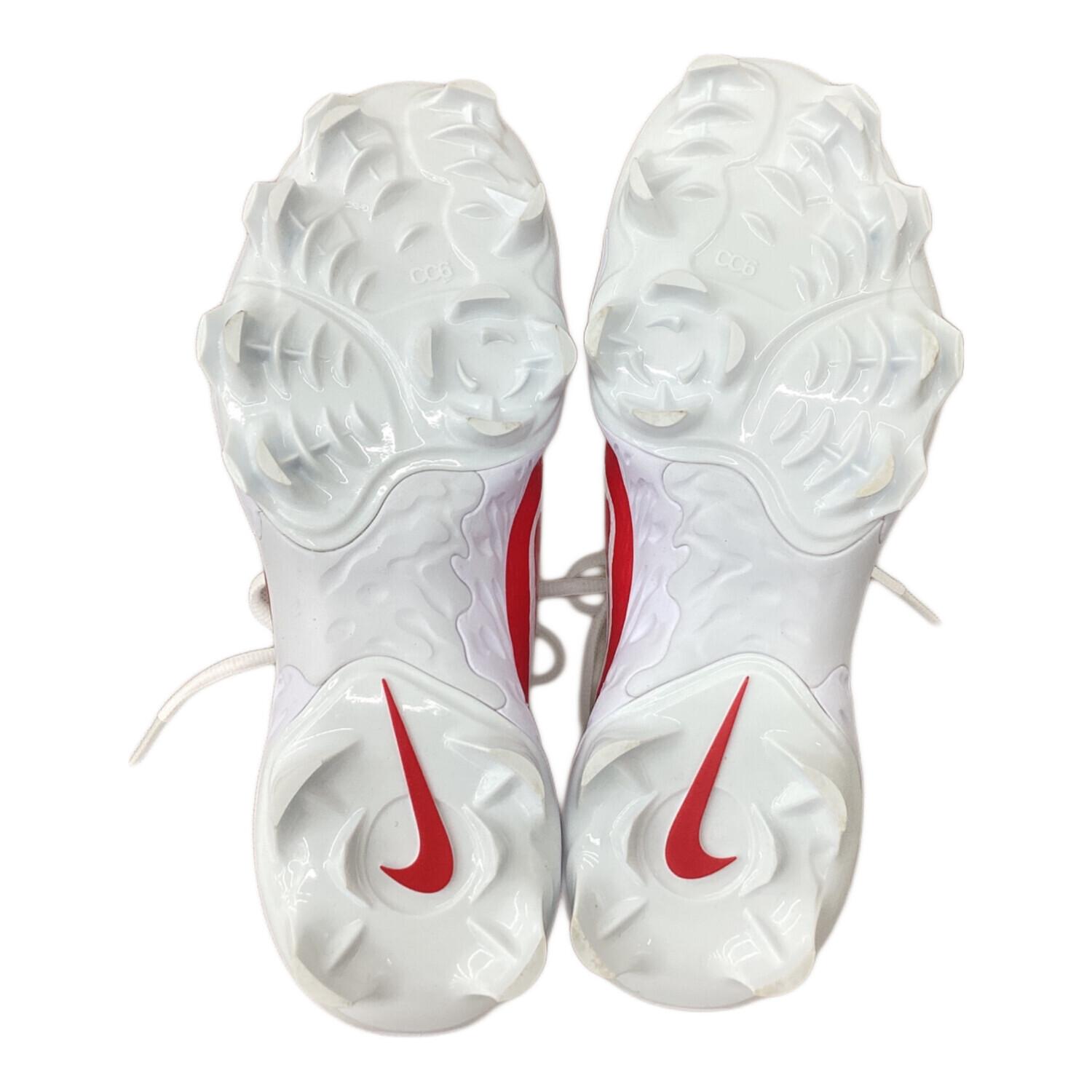 NIKE (ナイキ) 野球スパイク メンズ SIZE 26.5cm ホワイト×レッド