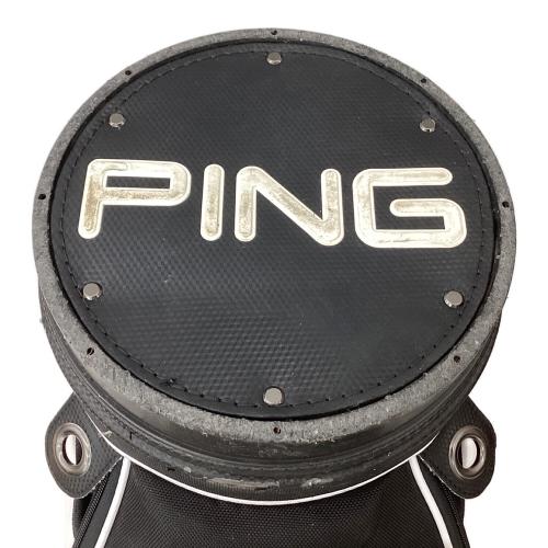 PiNG (ピン) キャディバッグ ホワイト×ブラック ツアーモデル
