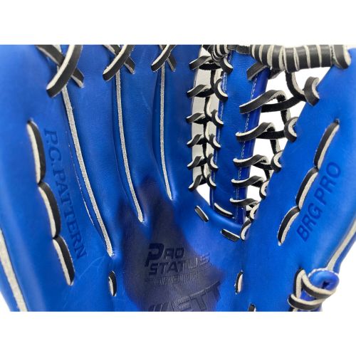 ZETT (ゼット) 軟式グローブ ブルー プロステータス 外野用 左投げ用