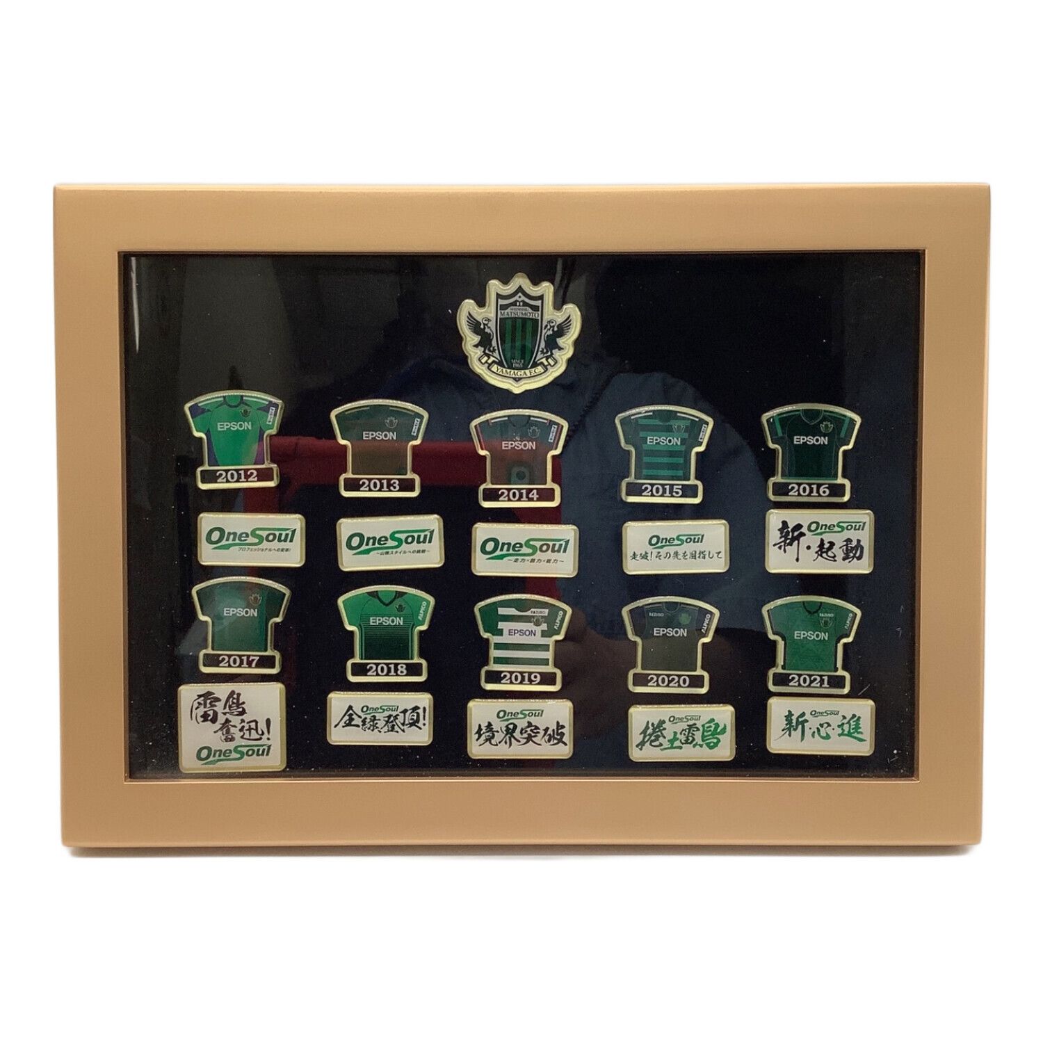 松本山雅FC サポーターグッズ 受注限定 ユニホームピンバッジセット