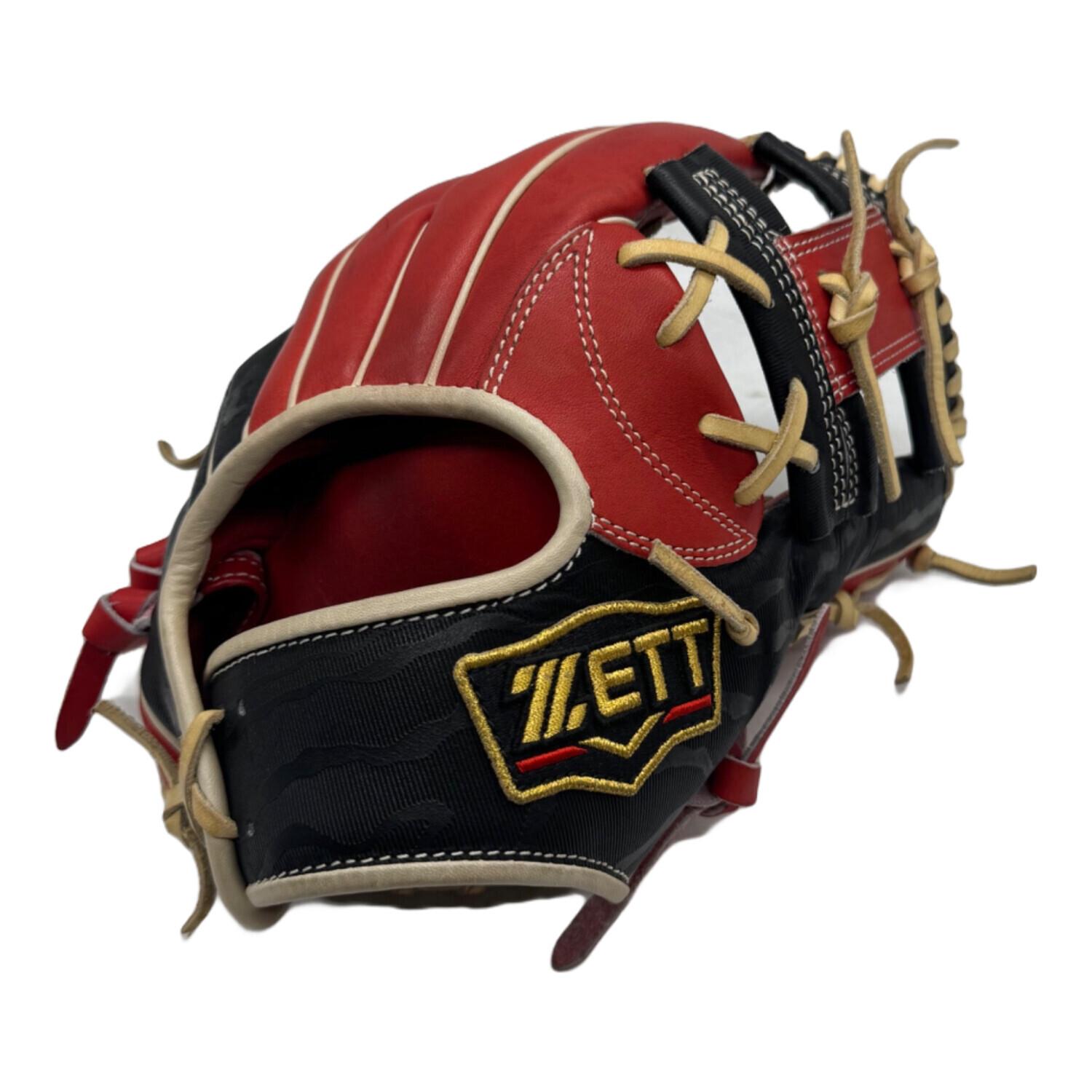 ZETT (ゼット) 軟式グローブ 約28cm レッド×ブラック 今宮健太選手