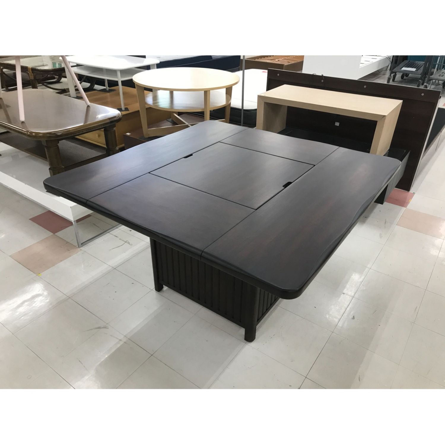 karimoku (カリモク) 囲炉裏テーブル ダークブラウン RUSTIC