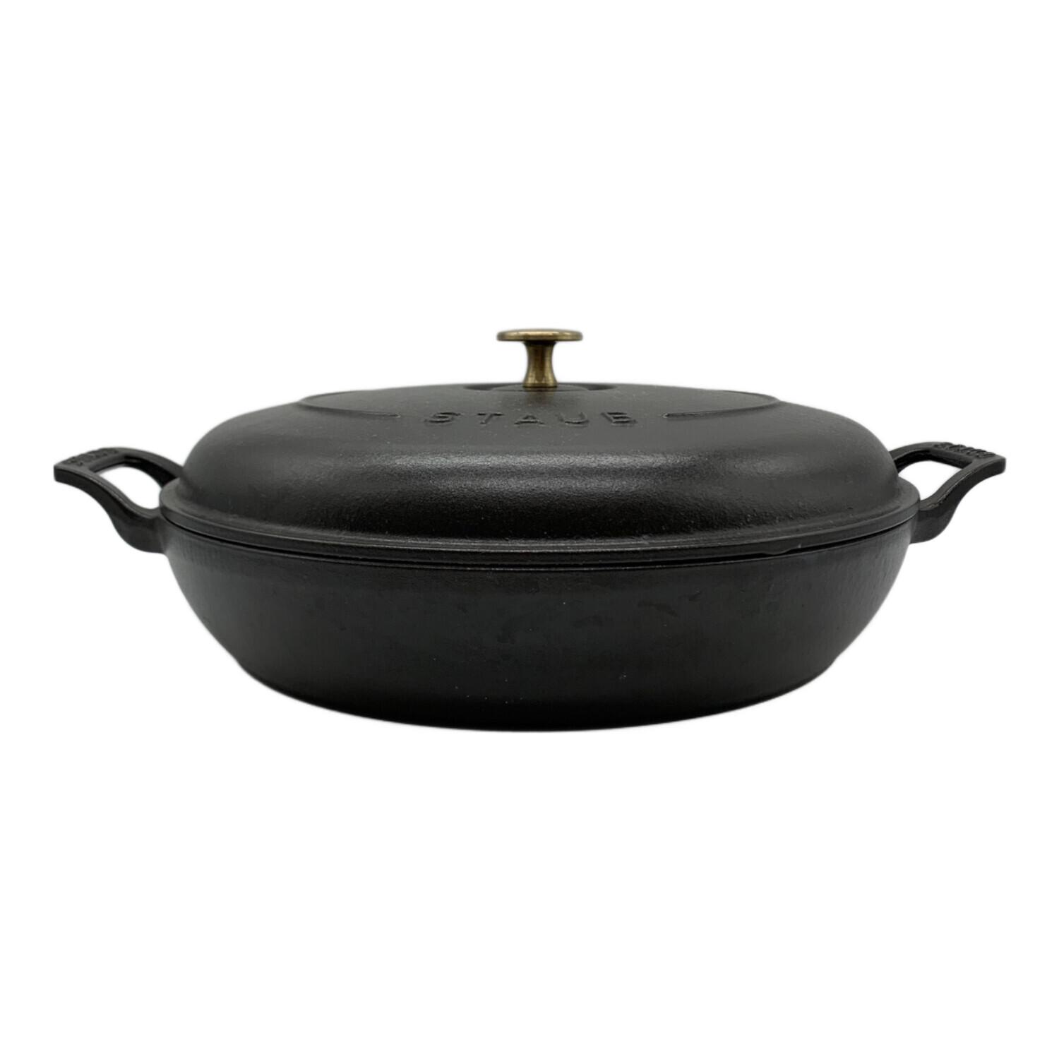 Staub (ストウブ) ブレイザーソテーパン 30cm ブラック｜トレファクONLINE