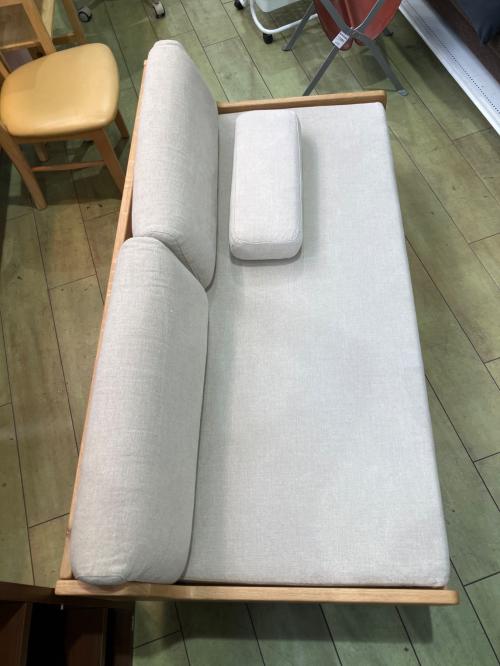 Re:CENO (リセノ) 2人掛けソファー ナチュラル×グレー Lys｜トレファク