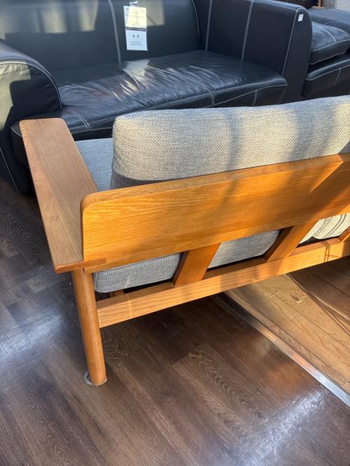 UNICO (ウニコ) 2人掛けソファー ナチュラル×グレー KIRP covering