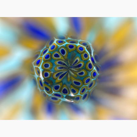 MURANO(ムラーノ) パヒュームボトル ブルー ベネチアンガラス 香水瓶