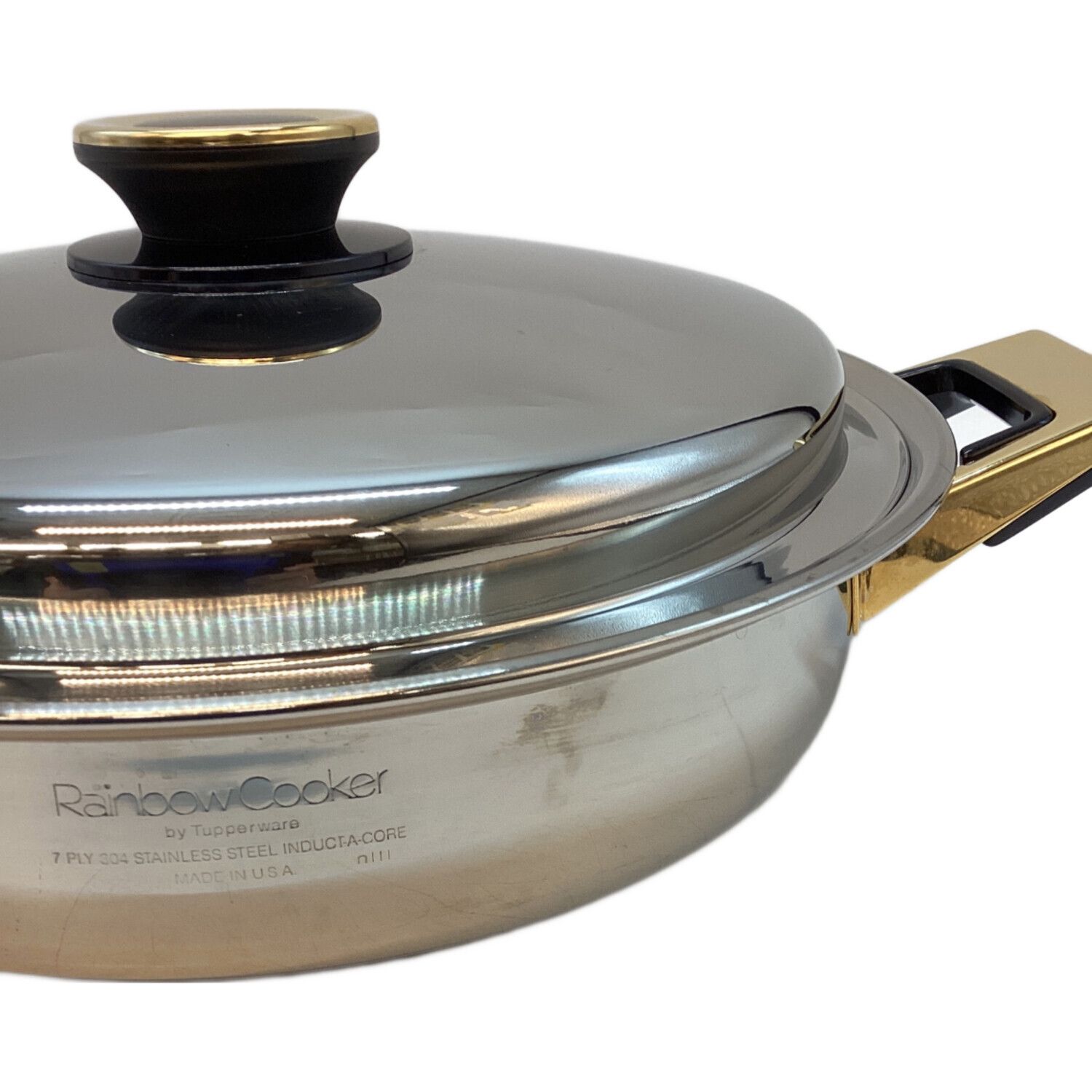 新品 タッパーウェア レインボークッカー 19cm 寸胴鍋 深鍋 両手鍋 美