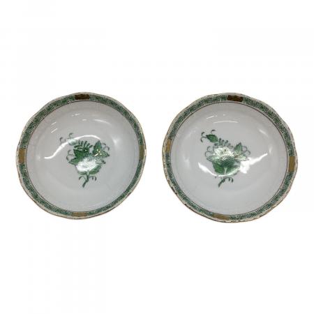 Herend (ヘレンド) プレートセット アポニーグリーン 2Pセット
