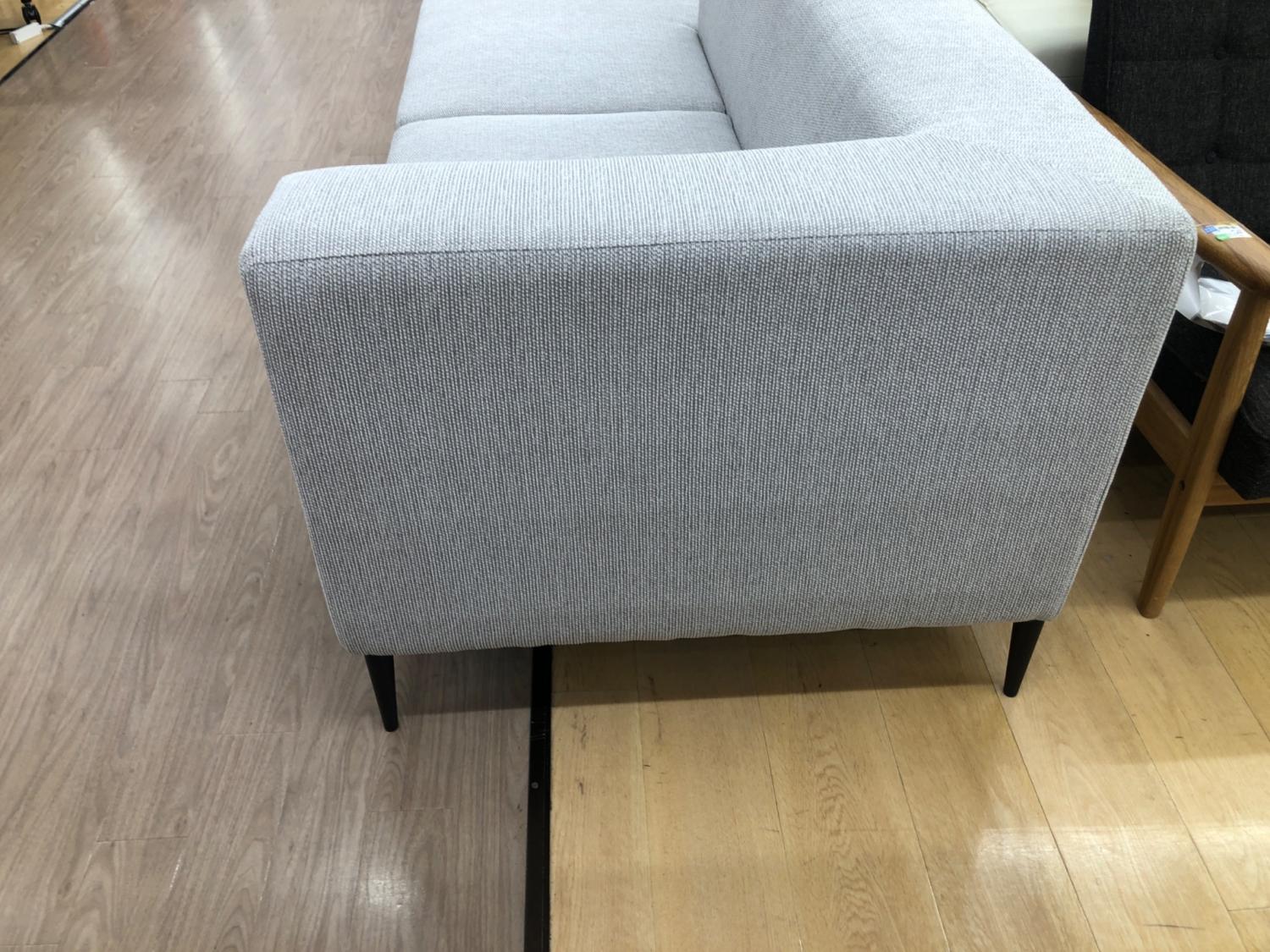 FUJIEI (藤栄) サイドソファ ライトグレー 3人掛け DANKE One ArmSofa