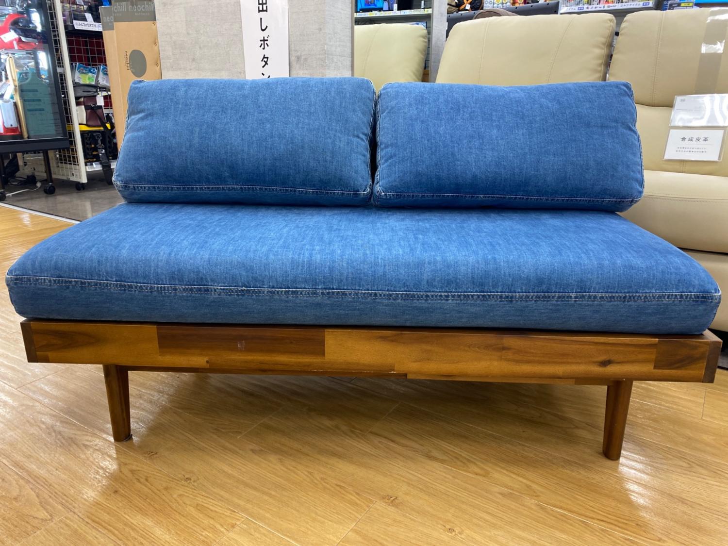 UNICO (ウニコ) 2人掛けソファー SWELLA(スウェラ) デニム生地