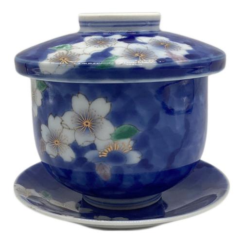 深川製磁 さくら模様 藍茶碗 有田焼 5客セット 年代物｜トレファクONLINE