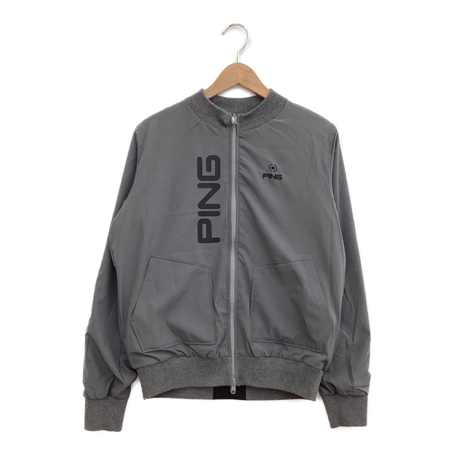 PiNG (ピン) ゴルフウェア(トップス) レディース SIZE M グレー ジップ