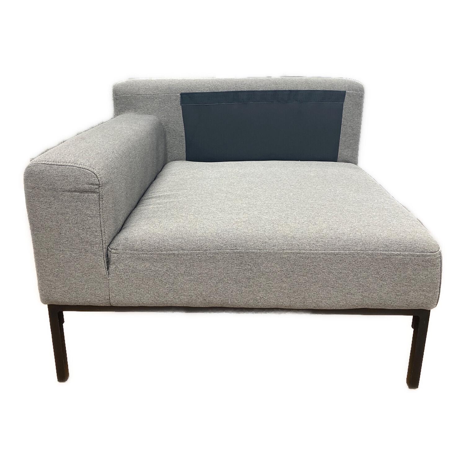 LOWYA (ロウヤ) 2人掛けソファー グレー オットマン付 ファブリック