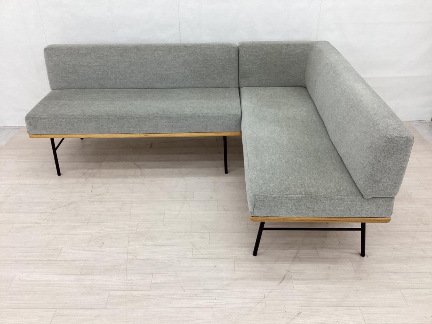 UNICO (ウニコ) ダイニングソファー グレー コーナータイプ FUNEAT