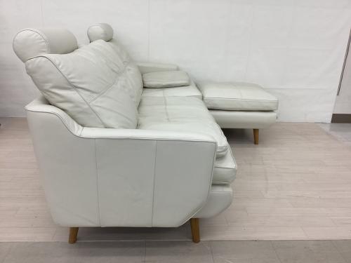 KEYUCA (ケユカ) カウチソファー ホワイト 河淳株式会社/KAWAJUN 3人