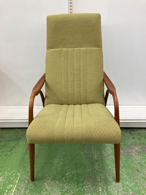 UNICO (ウニコ) ラウンジチェアー TON社 グリーン×ライトブラウン DOZE