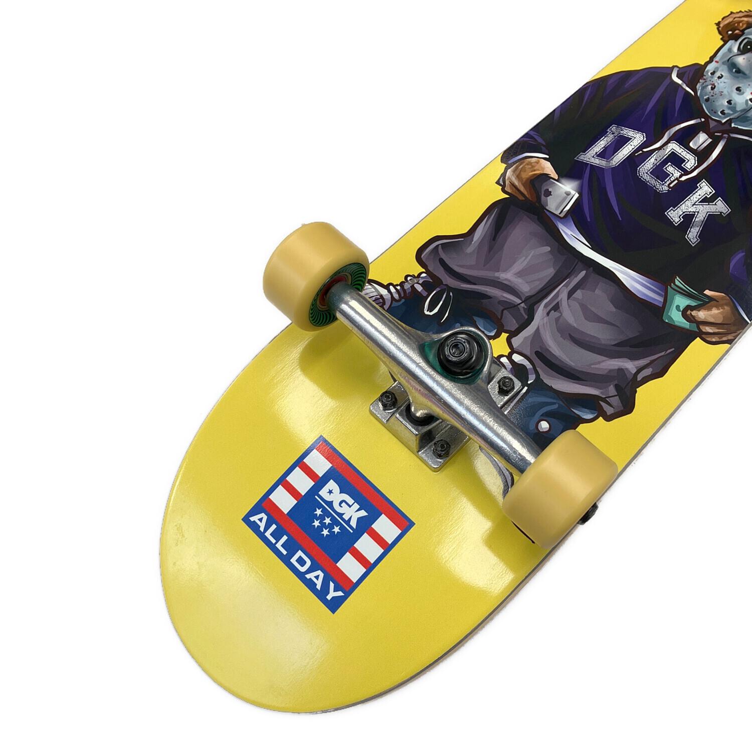 HOBBO スケートボード イエロー/グレー HOBBO スケートボード イエロー