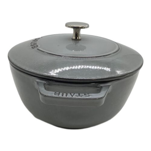Staub (ストウブ) 両手鍋 グレー 20cm/Wa-NABE 20cm（カンパーニュ