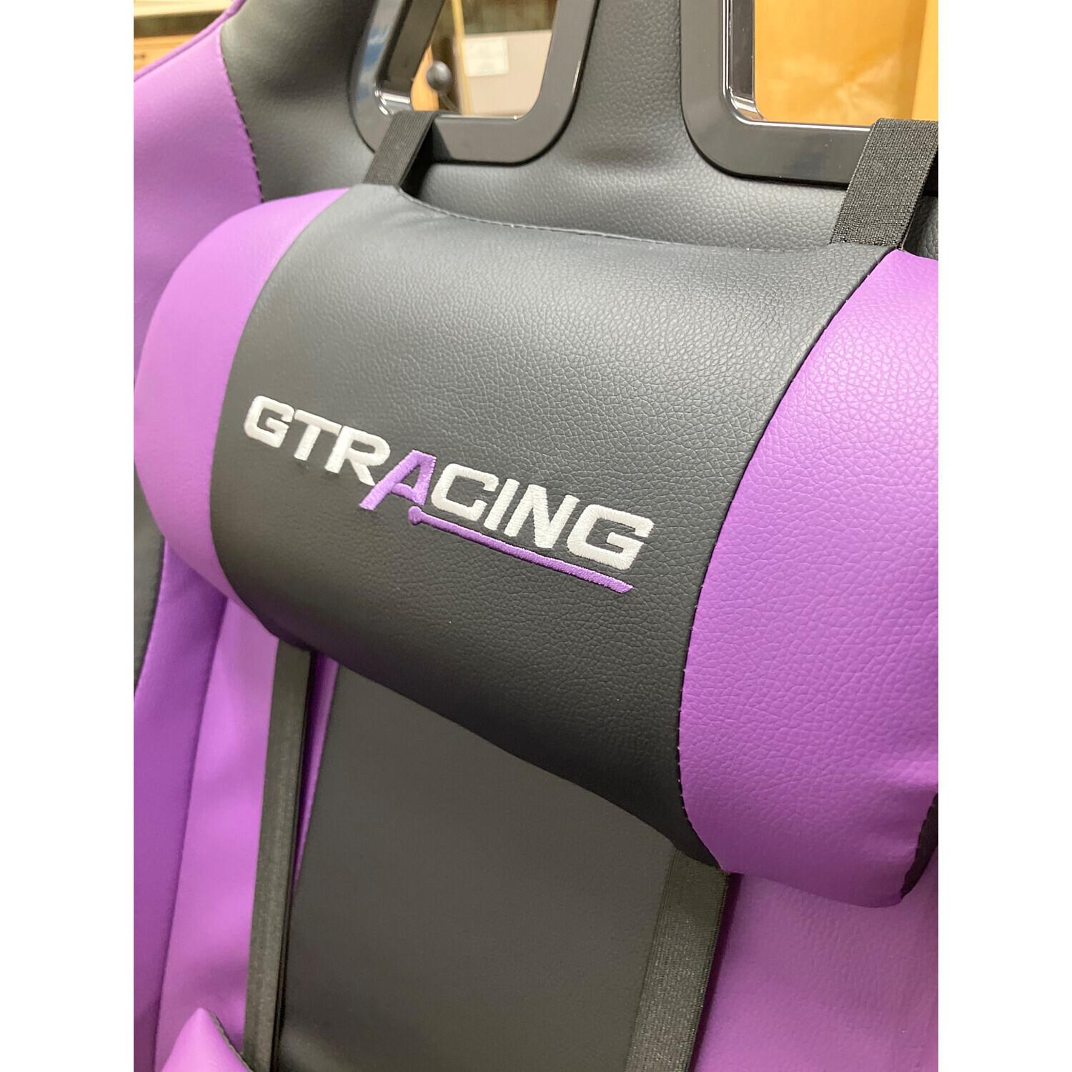GTRACING (ジーティーレーシング) ゲーミングチェア ブラック×パープル