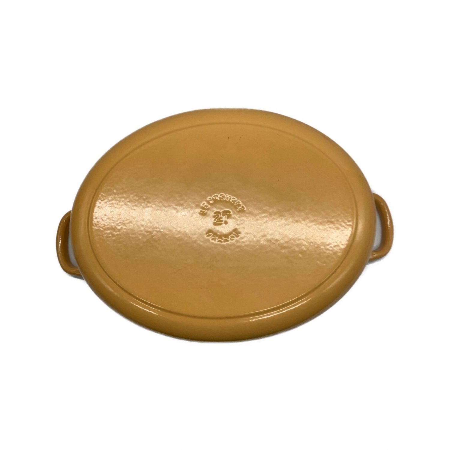 LE CREUSET (ルクルーゼ) 両手鍋 イエロー ココットオーバル27cm