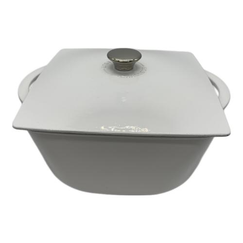 CHASSEUR (シャスール) 両手鍋 ホワイト 24cm 5.5L カロンド