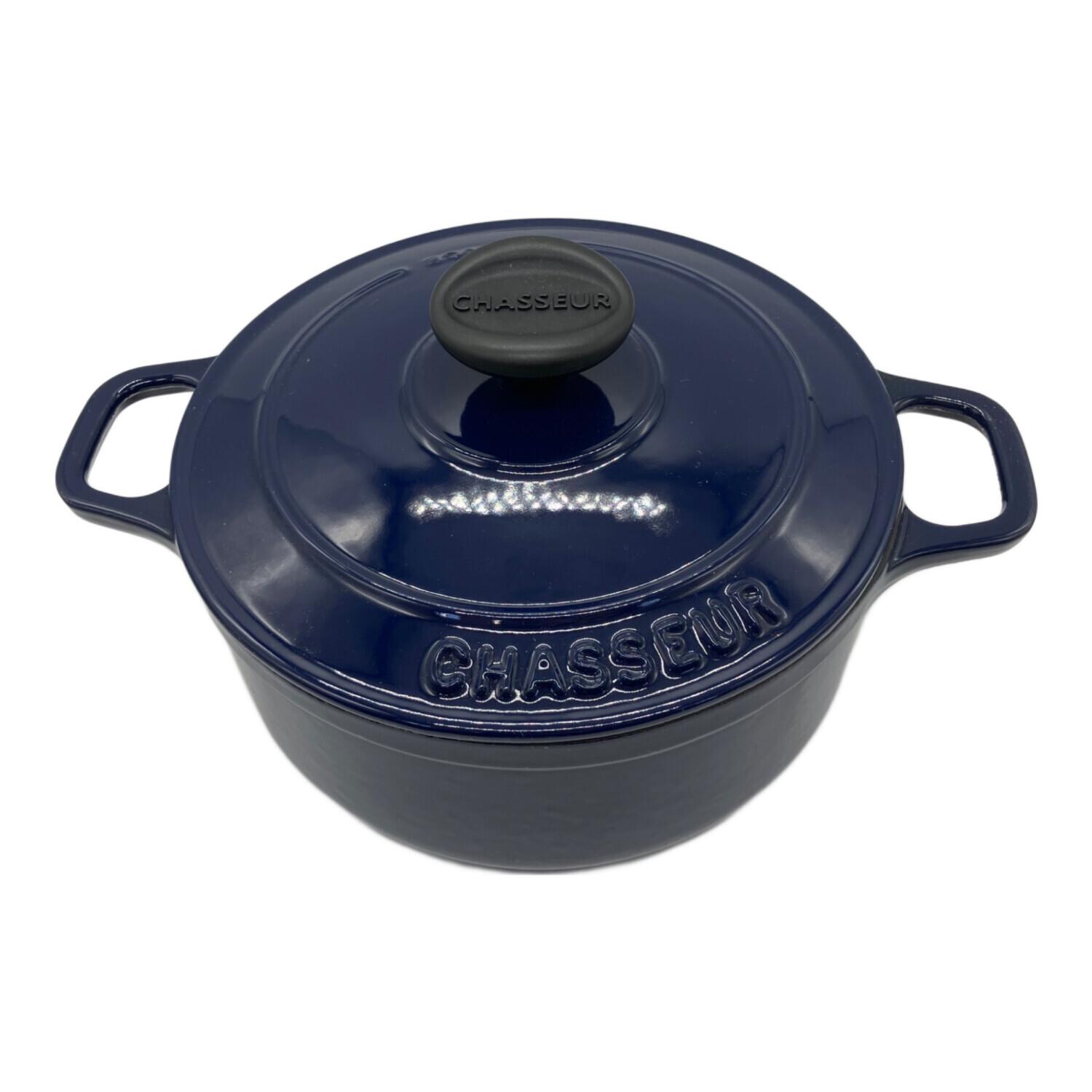 CHASSEUR (シャスール) ホーロー鍋 約20cm 本体のみ ブルー