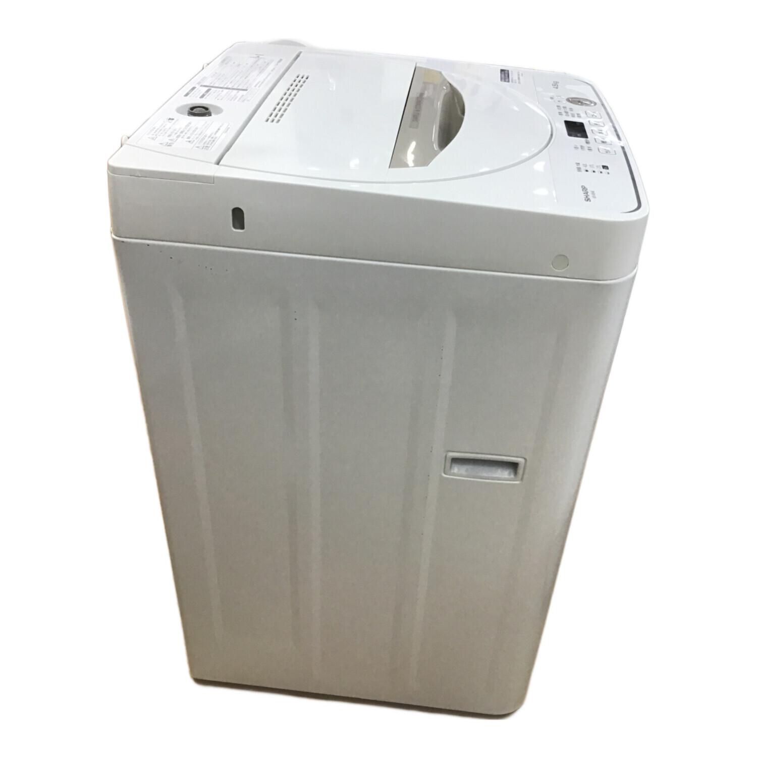 2021年製洗濯機 SHARP ES-GE4E 4.5Kg家庭用洗濯機 送料込み 2021年製