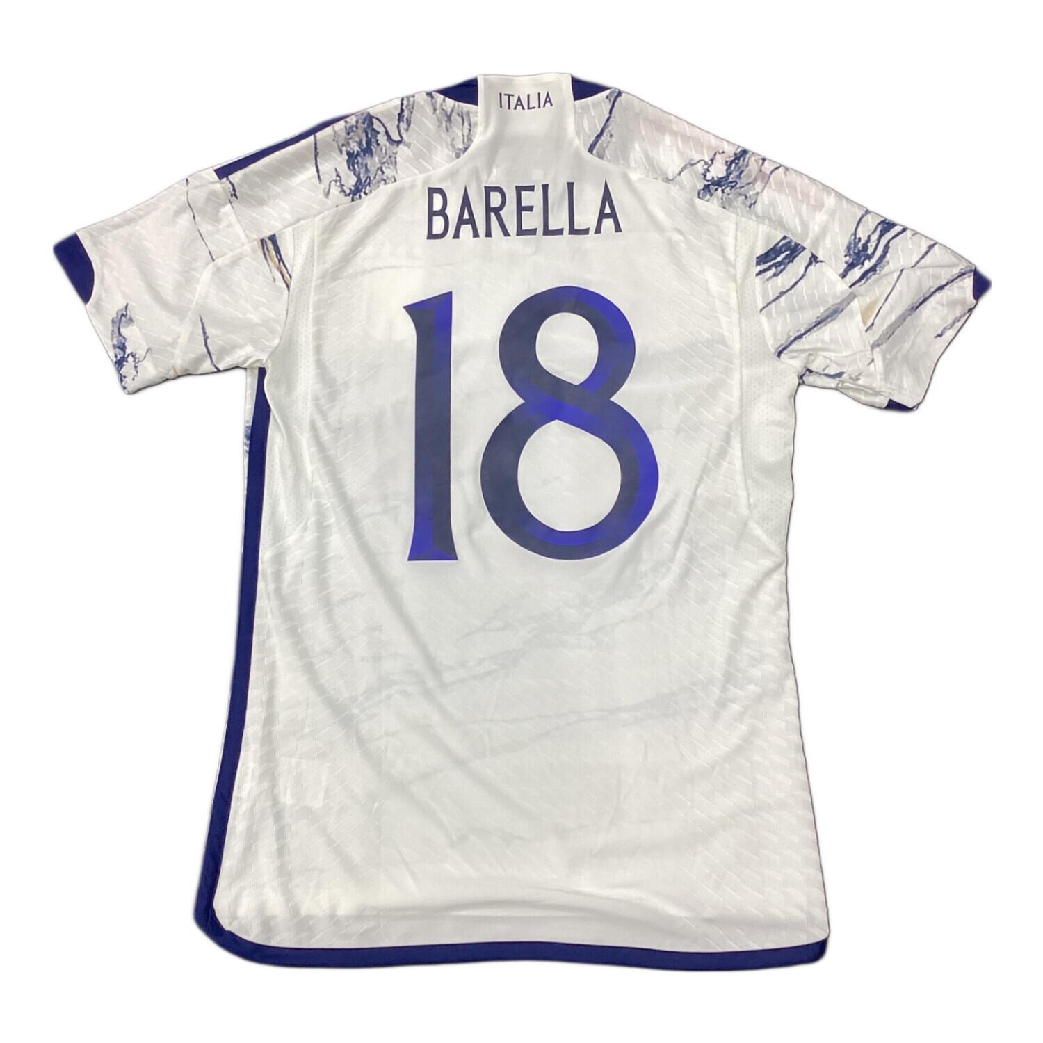 イタリア代表 サッカーユニフォーム SIZE M ホワイト ニコロ・バレッラ