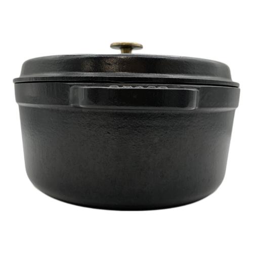 Staub (ストウブ) 両手鍋 24cm ブラック ピコ ココット ラウンド