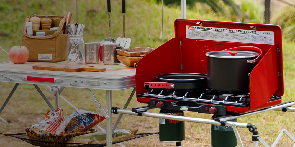 パワーハウスLP ツーバーナーストーブ Ⅱ(レッド) | アウトドア用品