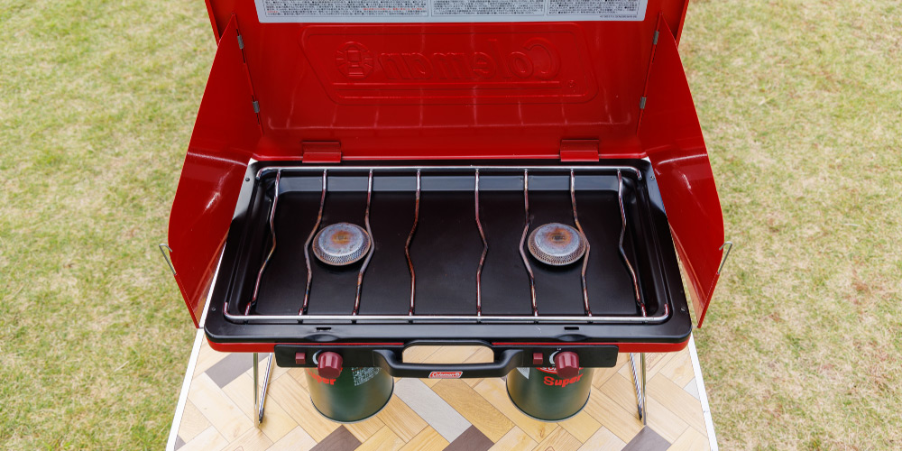 パワーハウスLP ツーバーナーストーブ Ⅱ(レッド) | アウトドア用品