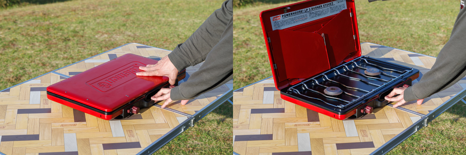 パワーハウスLP ツーバーナーストーブ Ⅱ(レッド) | アウトドア用品